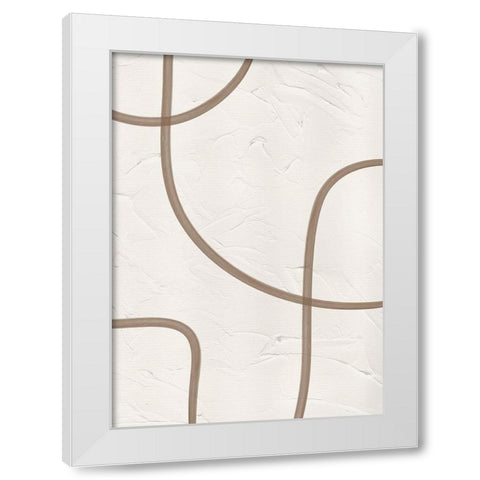 Entwine White Modern Wood Framed Art Print by Ratcliffe, Tiffany