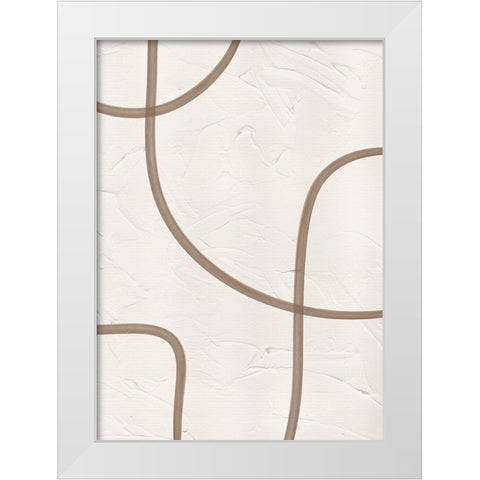Entwine White Modern Wood Framed Art Print by Ratcliffe, Tiffany