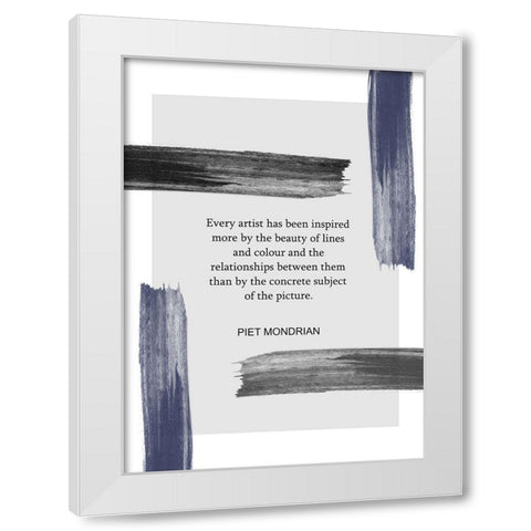 Every Artist White Modern Wood Framed Art Print by Ratcliffe, Tiffany