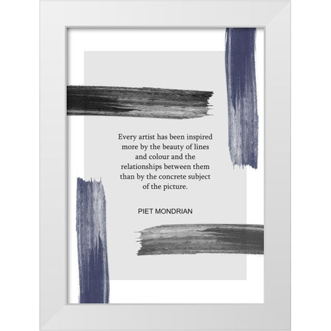 Every Artist White Modern Wood Framed Art Print by Ratcliffe, Tiffany