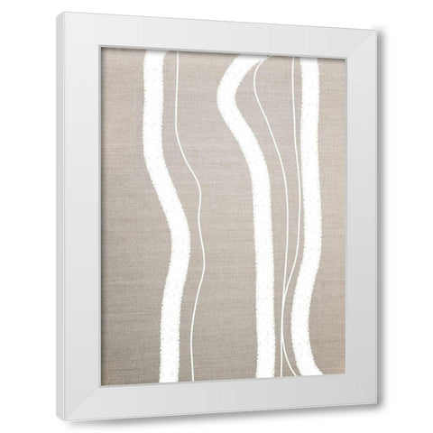 Formation No.3 White Modern Wood Framed Art Print by Ratcliffe, Tiffany