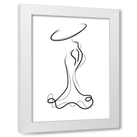 Glamour White Modern Wood Framed Art Print by Ratcliffe, Tiffany