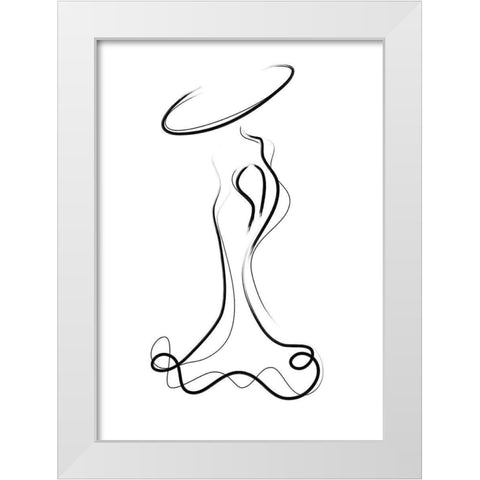 Glamour White Modern Wood Framed Art Print by Ratcliffe, Tiffany