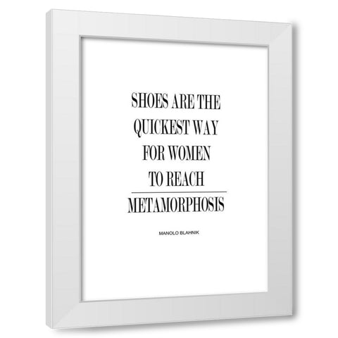 Metamorphosis White Modern Wood Framed Art Print by Mi, Suki