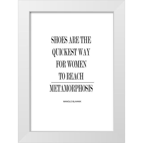 Metamorphosis White Modern Wood Framed Art Print by Mi, Suki
