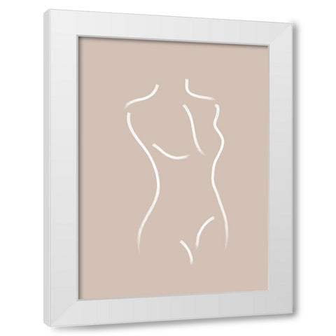 Sculpt No.1 White Modern Wood Framed Art Print by Ratcliffe, Tiffany