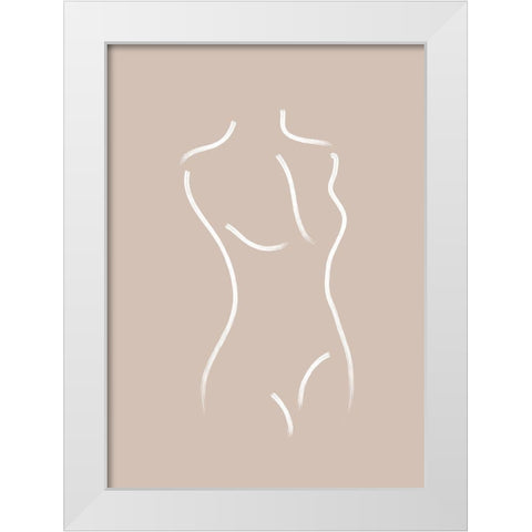 Sculpt No.1 White Modern Wood Framed Art Print by Ratcliffe, Tiffany