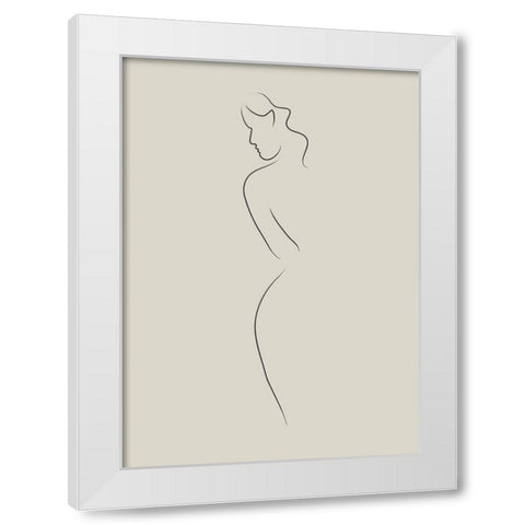Senora No.1 White Modern Wood Framed Art Print by Ratcliffe, Tiffany