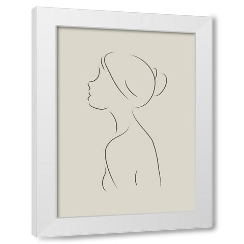 Senora No.2 White Modern Wood Framed Art Print by Ratcliffe, Tiffany