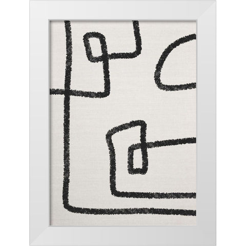 The Journey No.1 White Modern Wood Framed Art Print by Ratcliffe, Tiffany