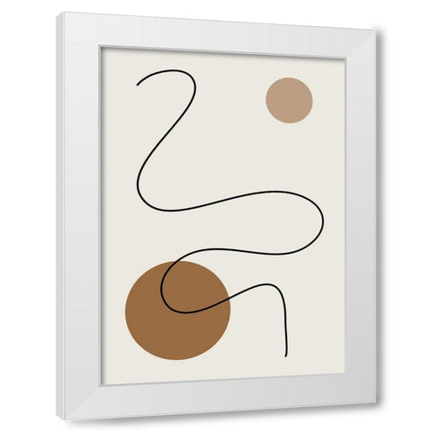 The Line No.2 White Modern Wood Framed Art Print by Ratcliffe, Tiffany