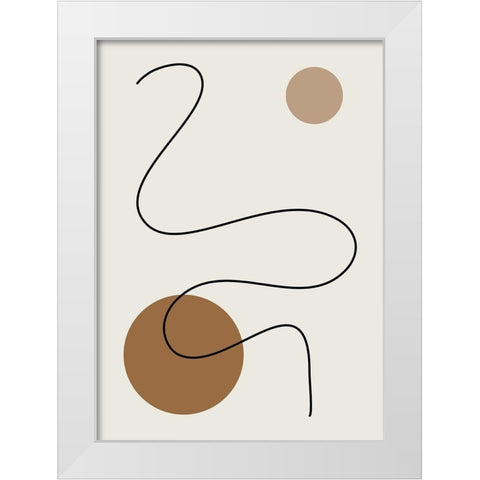 The Line No.2 White Modern Wood Framed Art Print by Ratcliffe, Tiffany