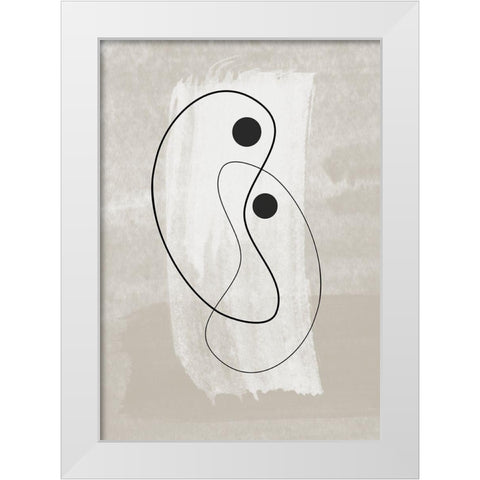 Together White Modern Wood Framed Art Print by Ratcliffe, Tiffany
