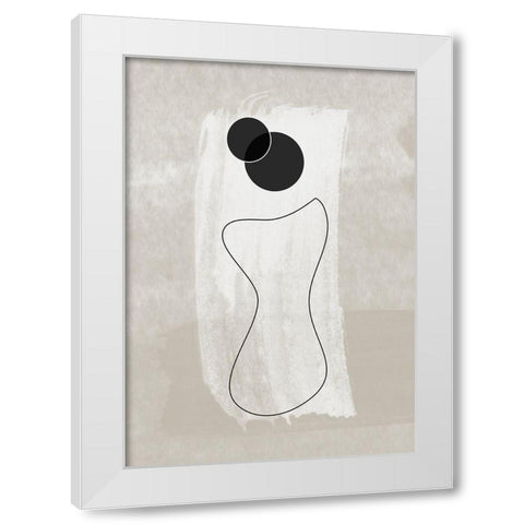 Vase No.1 White Modern Wood Framed Art Print by Ratcliffe, Tiffany