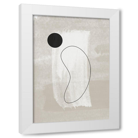 Vase No.2 White Modern Wood Framed Art Print by Ratcliffe, Tiffany