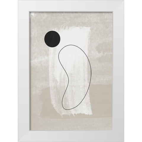 Vase No.2 White Modern Wood Framed Art Print by Ratcliffe, Tiffany