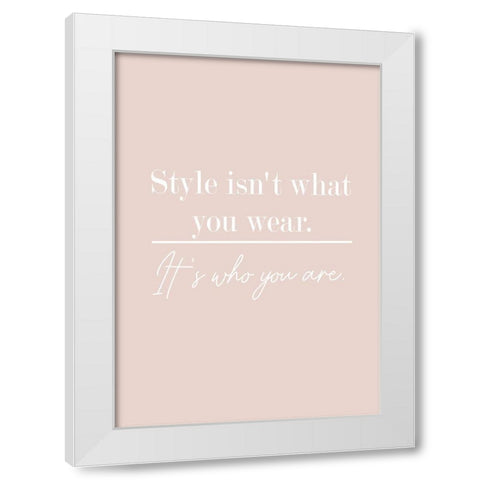 Who You Are White Modern Wood Framed Art Print by Mi, Suki