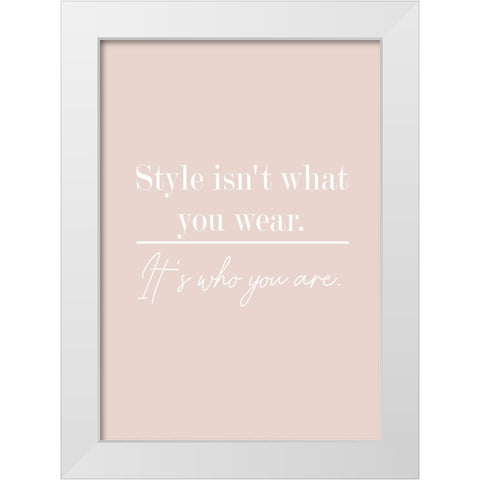 Who You Are White Modern Wood Framed Art Print by Mi, Suki