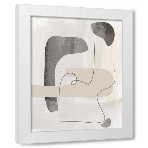 Wonder No.3 White Modern Wood Framed Art Print by Ratcliffe, Tiffany