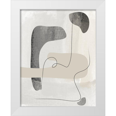 Wonder No.3 White Modern Wood Framed Art Print by Ratcliffe, Tiffany