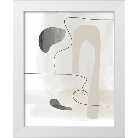 Wonder No.4 White Modern Wood Framed Art Print by Ratcliffe, Tiffany