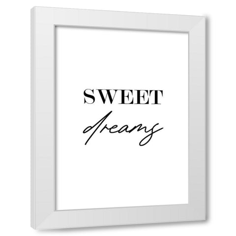 Sweet Dreams White Modern Wood Framed Art Print by Mi, Suki