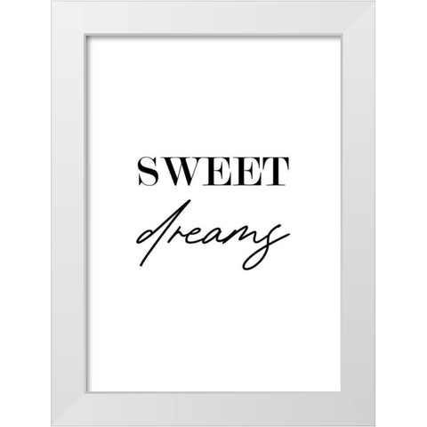 Sweet Dreams White Modern Wood Framed Art Print by Mi, Suki