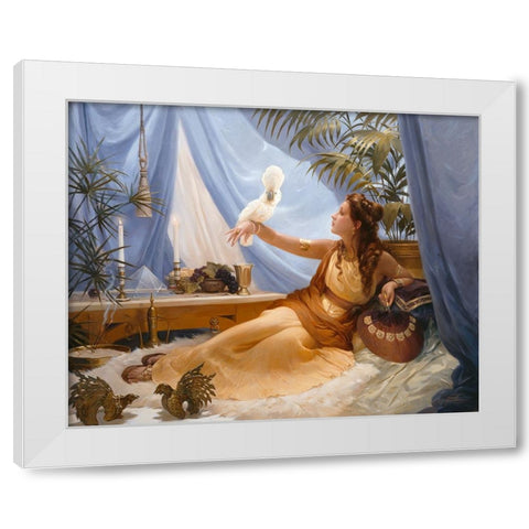 Decadence White Modern Wood Framed Art Print by Murray, Alan