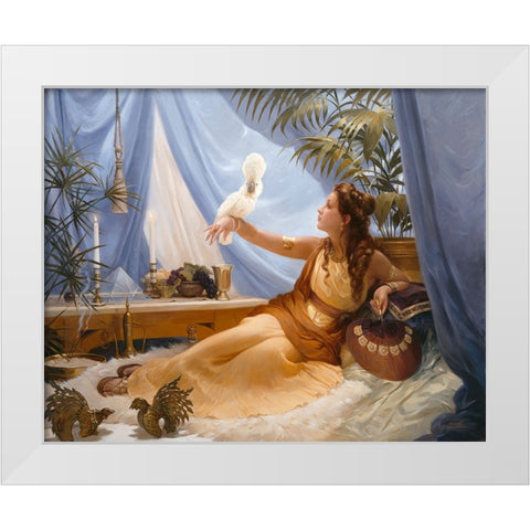 Decadence White Modern Wood Framed Art Print by Murray, Alan