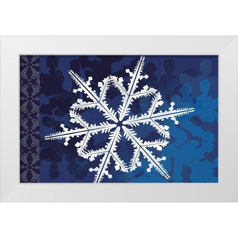 Cristal de Glace II White Modern Wood Framed Art Print by Art Licensing Studio