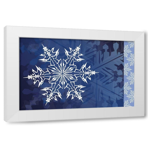 Cristal de Glace IV White Modern Wood Framed Art Print by Art Licensing Studio