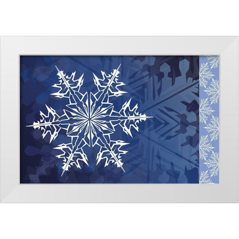 Cristal de Glace IV White Modern Wood Framed Art Print by Art Licensing Studio