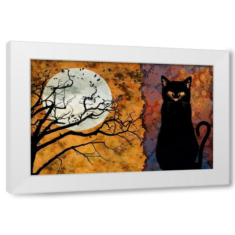 All Hallows Eve 1 White Modern Wood Framed Art Print by Art Licensing Studio