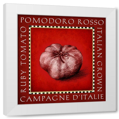 Vegetable Classics II White Modern Wood Framed Art Print by Art Licensing Studio