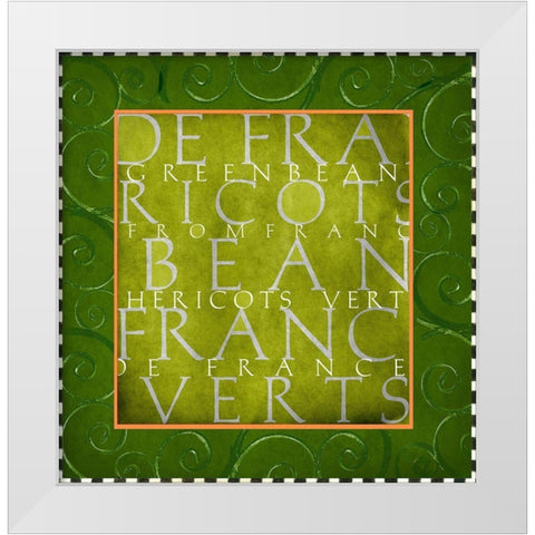 Vegetable Classics III White Modern Wood Framed Art Print by Art Licensing Studio