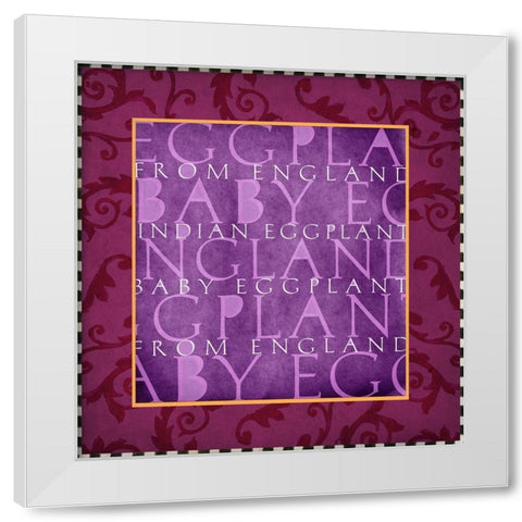 Vegetable Classics IV White Modern Wood Framed Art Print by Art Licensing Studio