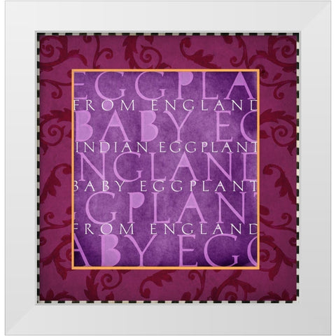 Vegetable Classics IV White Modern Wood Framed Art Print by Art Licensing Studio