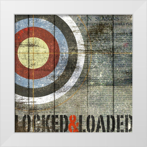 Open Season LAndL White Modern Wood Framed Art Print by Art Licensing Studio