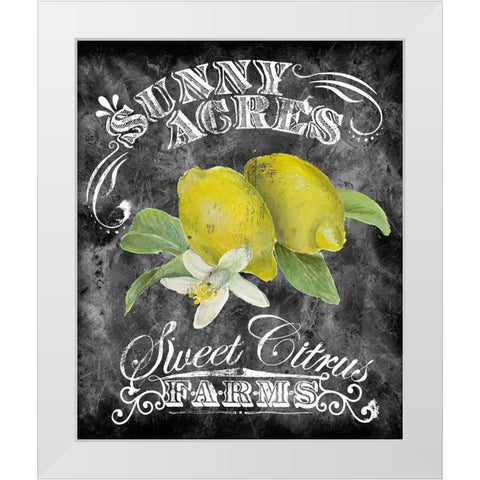 Sunny Acres White Modern Wood Framed Art Print by Art Licensing Studio