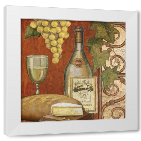 Wine and Cheese Tasting 2 White Modern Wood Framed Art Print by Art Licensing Studio