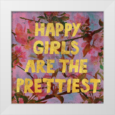 Flowersay 2 White Modern Wood Framed Art Print by Art Licensing Studio