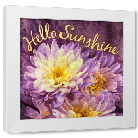 Flowersay 5 White Modern Wood Framed Art Print by Art Licensing Studio