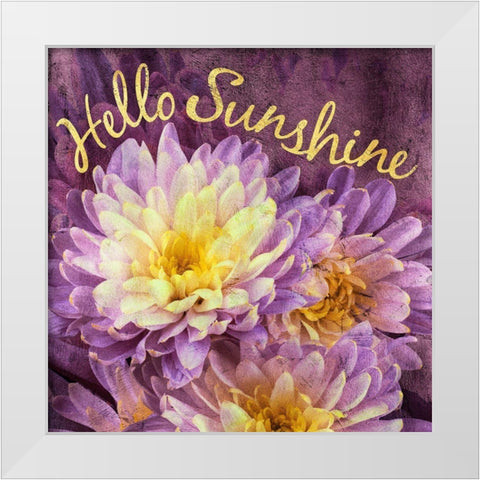 Flowersay 5 White Modern Wood Framed Art Print by Art Licensing Studio