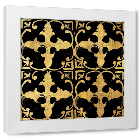 BAndG Tileworks 1 White Modern Wood Framed Art Print by Art Licensing Studio