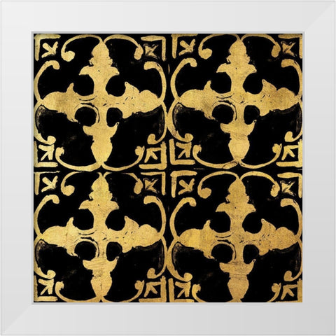 BAndG Tileworks 1 White Modern Wood Framed Art Print by Art Licensing Studio