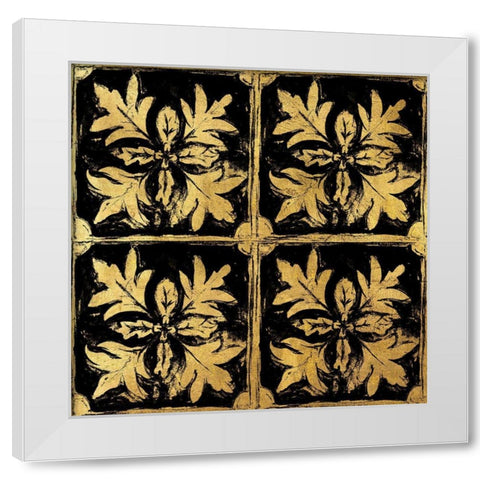 BAndG Tileworks 2 White Modern Wood Framed Art Print by Art Licensing Studio