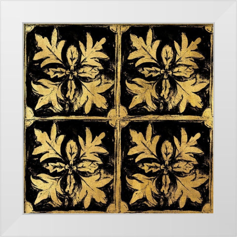 BAndG Tileworks 2 White Modern Wood Framed Art Print by Art Licensing Studio