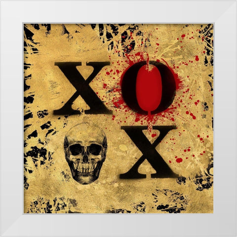 Heart of Gold V White Modern Wood Framed Art Print by Art Licensing Studio