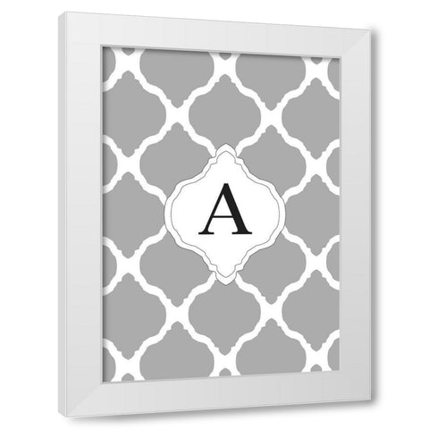 A White Modern Wood Framed Art Print by Art Licensing Studio