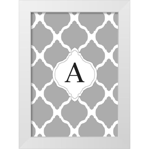 A White Modern Wood Framed Art Print by Art Licensing Studio